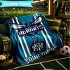 1PC Custom Name Blanket Charlotte Logo Art Flannel blankets Patterns Throw Blanket All-Season Soft Gift for Couch, Bed, Camping, Birthday gifts
