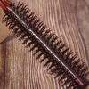 Mini Round Hair Brush Hair Combs for Short Curly Hair Nylon Bristles Hair Brush