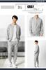Benke Comfortable Tracksuit Long Sleeves and Perfect for and as Loungewear Size XL with Hood and Men's Set, Pants, Gym, Training, Running, (Gray,