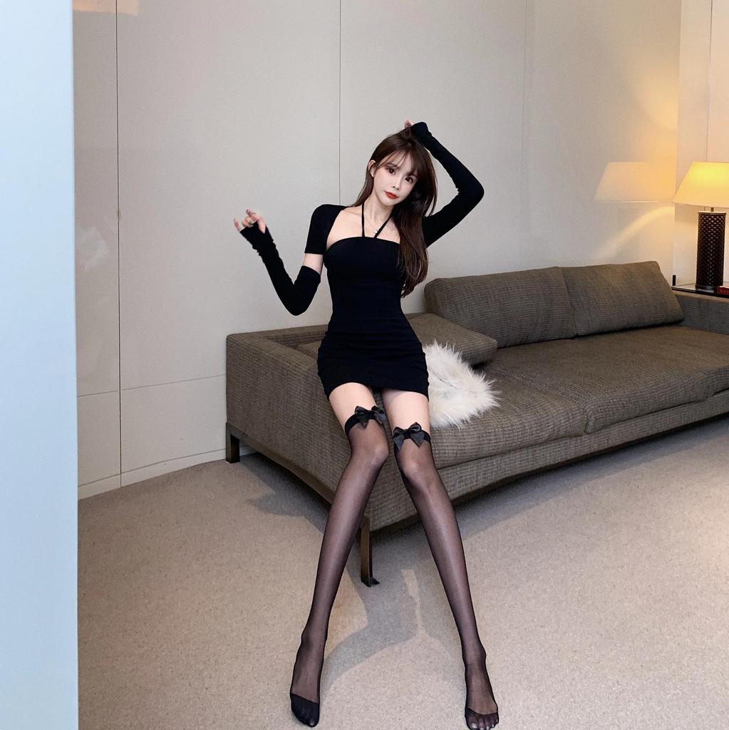 Letní ultra tenké punčochy Sexy punčochy nad kolena pro ženy Punčochové kalhoty Prodyšné Černé Bílé Punčocha JK Lolita Styl Dlouhá punčocha