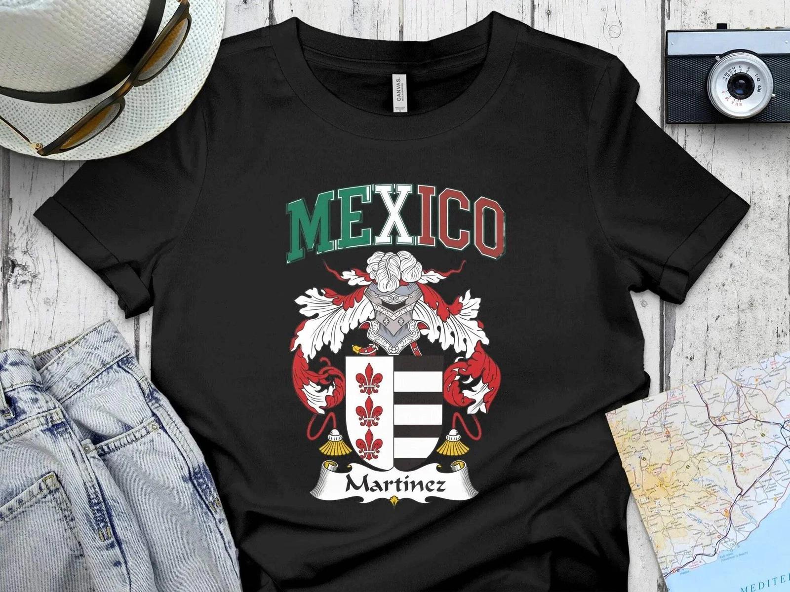 Mexico Martinez Family Crest Heritage Pride Design T-Shirt S