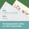 6PCS Kitchen Dishcloths Reusable Cleaning Dish Towels Absorbent Lint Free Cloth Washable Duster Rags Tea Towels Sheep Pattern Dishcloth