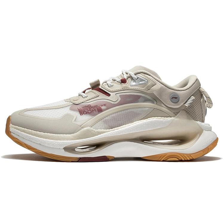 

Новые мужские повседневные кроссовки LiNing с низким верхом, овсяно-серые/экрю AZGS053-1 41