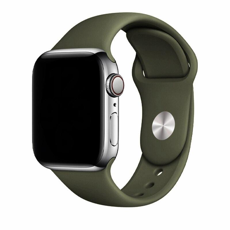 Silikonový řemínek pro řemínek Apple Watch 44 mm 49 mm 45 mm 41 mm 40 mm 42 mm 38 mm náramek iwatch série 9 7 se 3 4 5 6 8 Pásek Ultra2