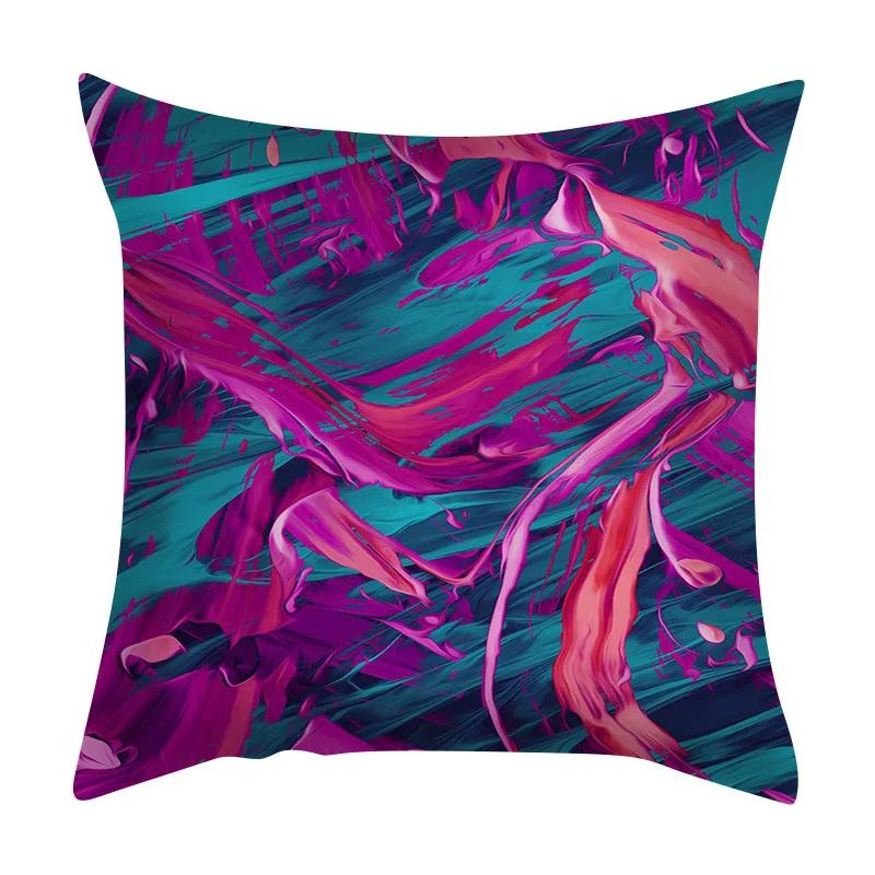 Sofa Car Seat Decor Home  Chair Cushion Cover Abstract Irregular Ink Marble Pattern Pillow