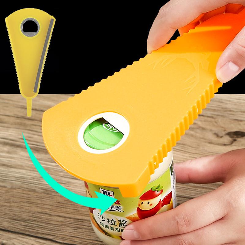 Multi Functional Bottle Opener Universal Canned Openers Non-slip Saving Twist Bottle Cap Kitchen Gadgets for Beer Jam Beverage