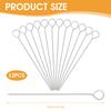 12Pcs BBQ Skewers Metal Stainless Steel Grilling Sticks Reusable for Outdoor Picnic Camping Cooking Party Accessories