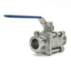 KF16 KF25 KF40 KF50 3-piece High Vacuum Manual Ball Valve SUS304 Stainless Steel KF Vacuum Ball Valve