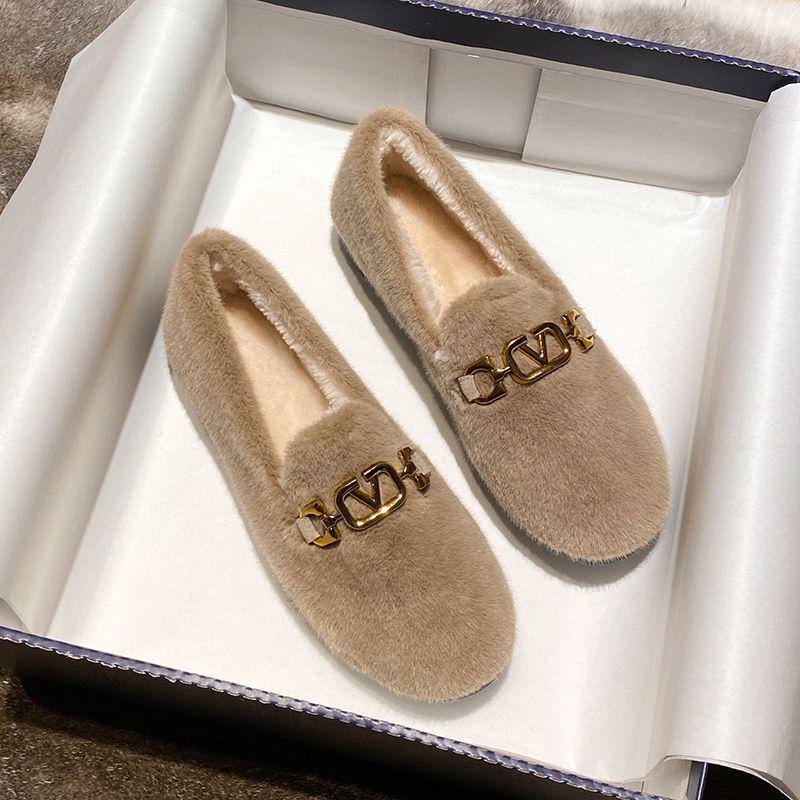 

Женские белые пушистые зимние ботинки, толстая подошва, бархатистый мех норки, большие размеры 41-43. 36 коричневый