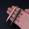 Brass Pocket Pen Keychain Pendant Travel Pen 1.0mm Retractable Ballpoint Pen Gift Pen Writing Pen