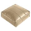 Square Sofa Stool Cover PU Leather Storage Leg Bench Sofa Footstool Seat Cushion Cover  Under Desk