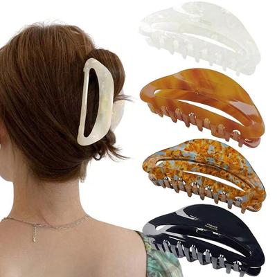 1pc Women's Elegant Hair Clip Set, Large Size, Fashionable Hair Clip, Thick Hair Shark Clip
