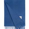 RECLOW RECLOW LAND 100% Cashmere Muffler Blue