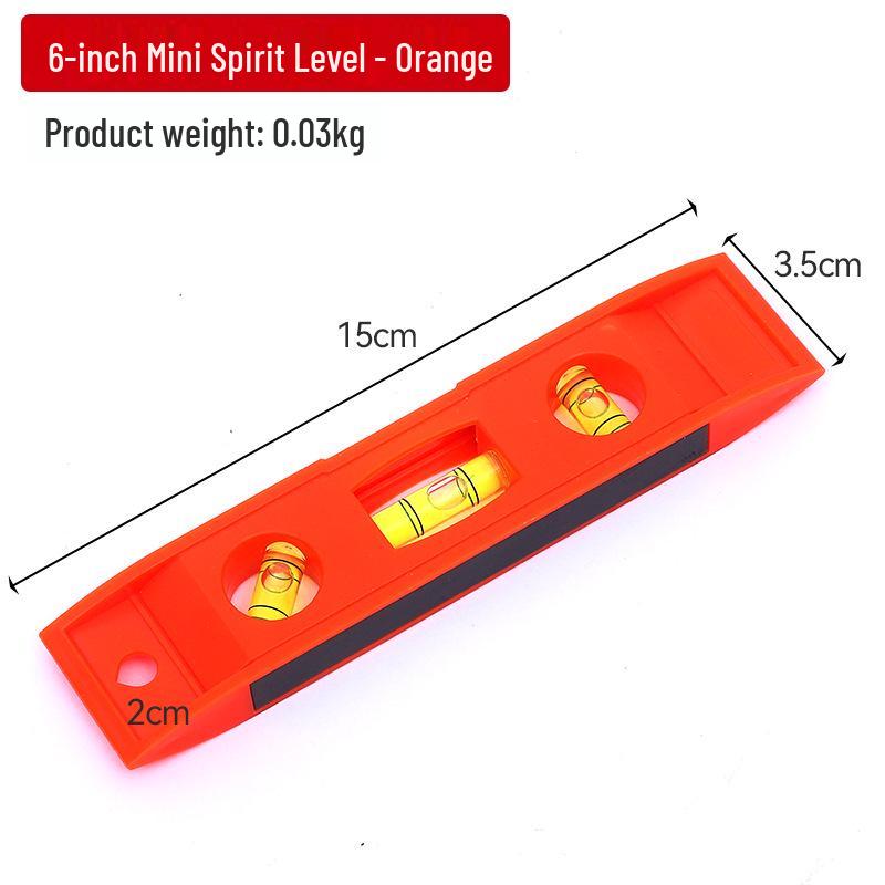 High-Precision Magnetic Spirit Level - Cast Aluminum, Strong Magnet, Multiple Specifications, Professional Measuring Tool for Home Use.