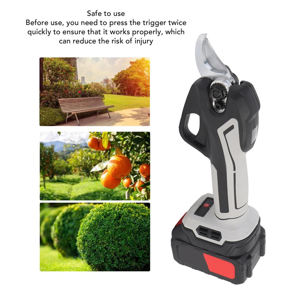 Electric Branch Shears Cordless Pruning Shears Heavy Duty Efficient Cutting Brushless Motor Incisive Blades Ergonomic for Farm