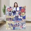 Cool Kitten Pete the Cat Fleece Blanket Cartoon Awesome Throw Blankets for Bed Sofa Couch 150*125cm Bedspreads