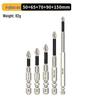 Anti-Slip Shock-Resistant Phillips Screwdriver Bit, Strong Magnetic, 25-150mm, High Hardness
