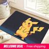 Pikachu Pixel Art Print Doormat Non-Slip Absorbent Floor Mat for Indoor Entrance Home Decor