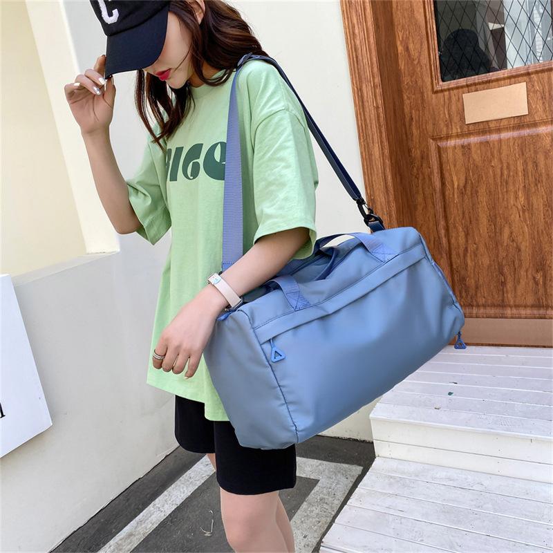 Fitness bag, wet and dry separation shoe position, sports training, yoga bag, women's, large-capacity hand luggage bag.
