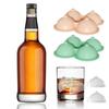 Silicone Ice Tray Bourbon Ice Cube Molds Semi-circle Shape Leak Proof Sphere