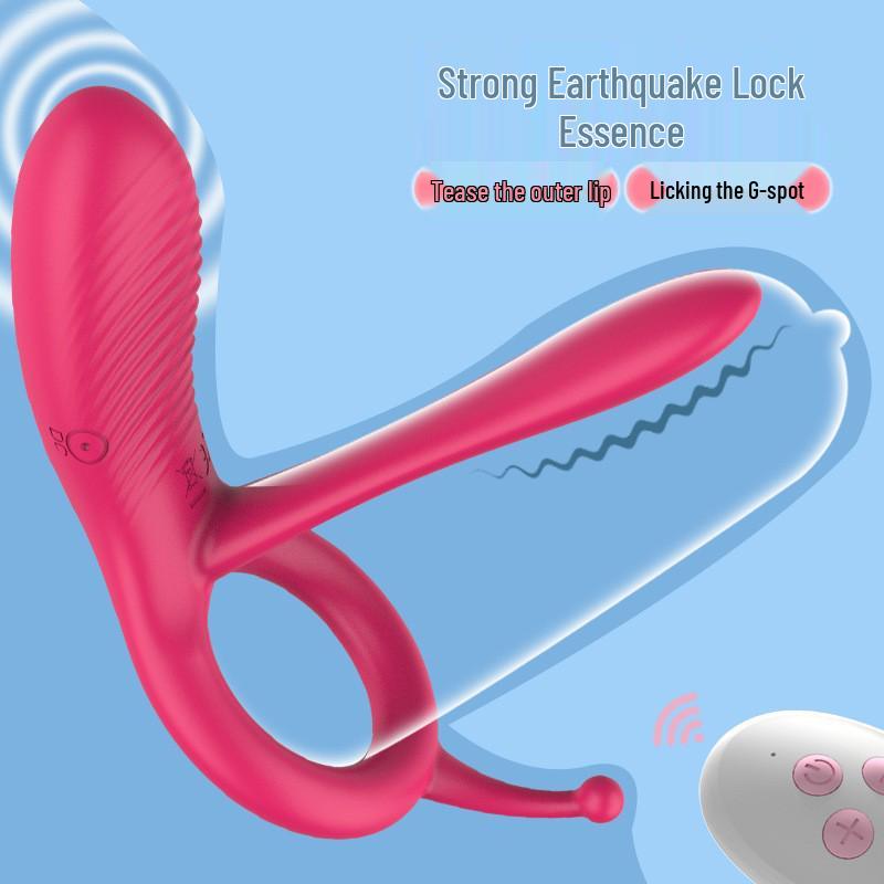 Yun Man Long Tongue Vibrating Silicone Remote Control Male Penis Ring