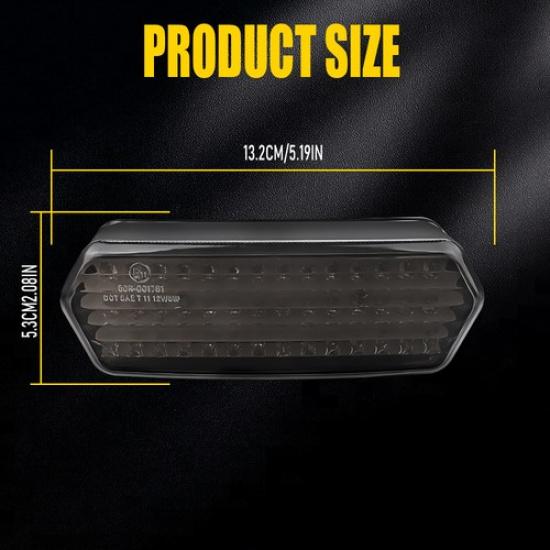 Motorcycle Integrated Tail LED Light Turn Signal For Honda CBR 650 F 2014-2015