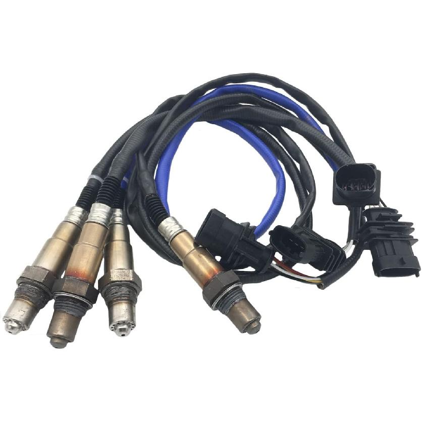 4Pcs Oxygen O2 Sensor 670004022 Oxygen Sensor Upstream and Downstream Fits for Maserati Ghibli 2014-2020 Levante 2017-2020 3.0L Turbo 670002199