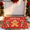 Dachshund Dog Doormat Christmas Welcome Rug Snowflake Lettering Winter Area Rug Laundry Room Studio Garage Home Floor Pad