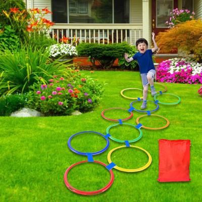 10 Count Hopscotch Rings for Jumping Games And Toss Activities