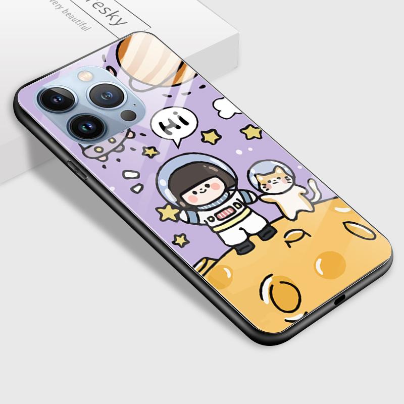 Tempered Glass Phone Case For Samsung A12 A16 A32 A53 S20FE S23 S25 Honor20 X6A 90Lite 9X Huawei Y9Prime2019 P30Lite Soft Edge Shockproof Smooth Shell