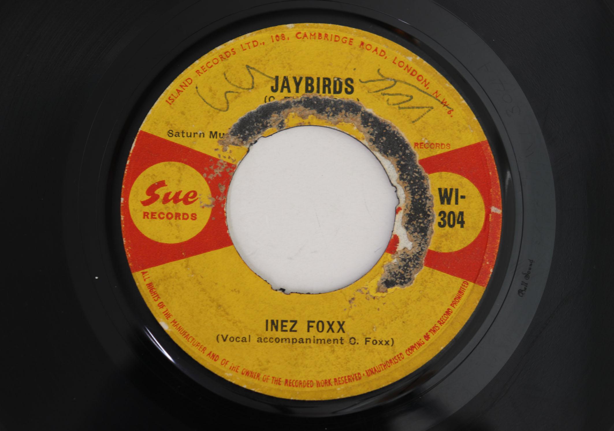 

7inch Record INEZ FOXX Jaybirds Broken Hearted Fool WI304 SUE 1964 UK SoulFunk Used