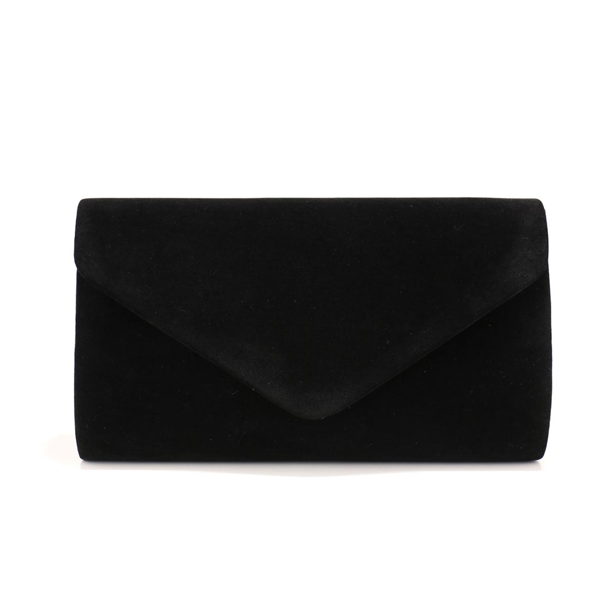 

Red Color Women Evening Bags Cover Envelope Design Party Wedding Girl Handbags With Chan Shoulder Clutch Velvet Fashion Purse