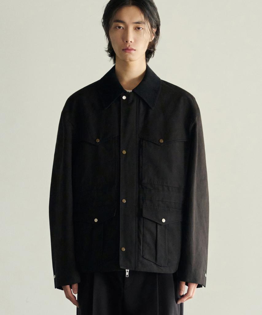 Rotember Spey Panel Hunting Blouson Jacket [Black]