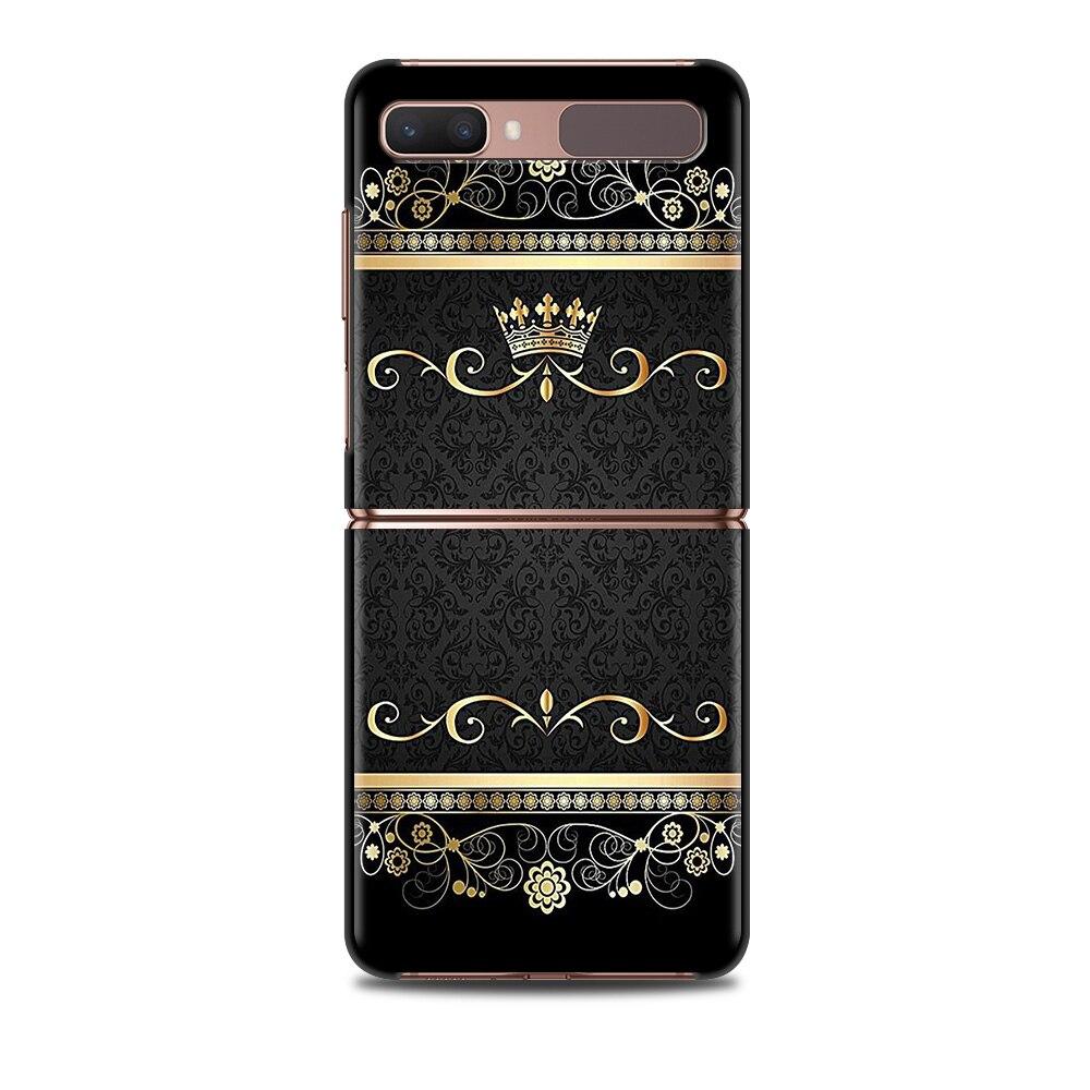 Etui Na Telefon Zflip4 Dla Samsung Z Flip3 5G z flip 3 5G zFlip Pokrowiec Muszla Na Telefon Komórkowy Caso Telefon Komórkowy Fundas Mama Królowa Księżniczka