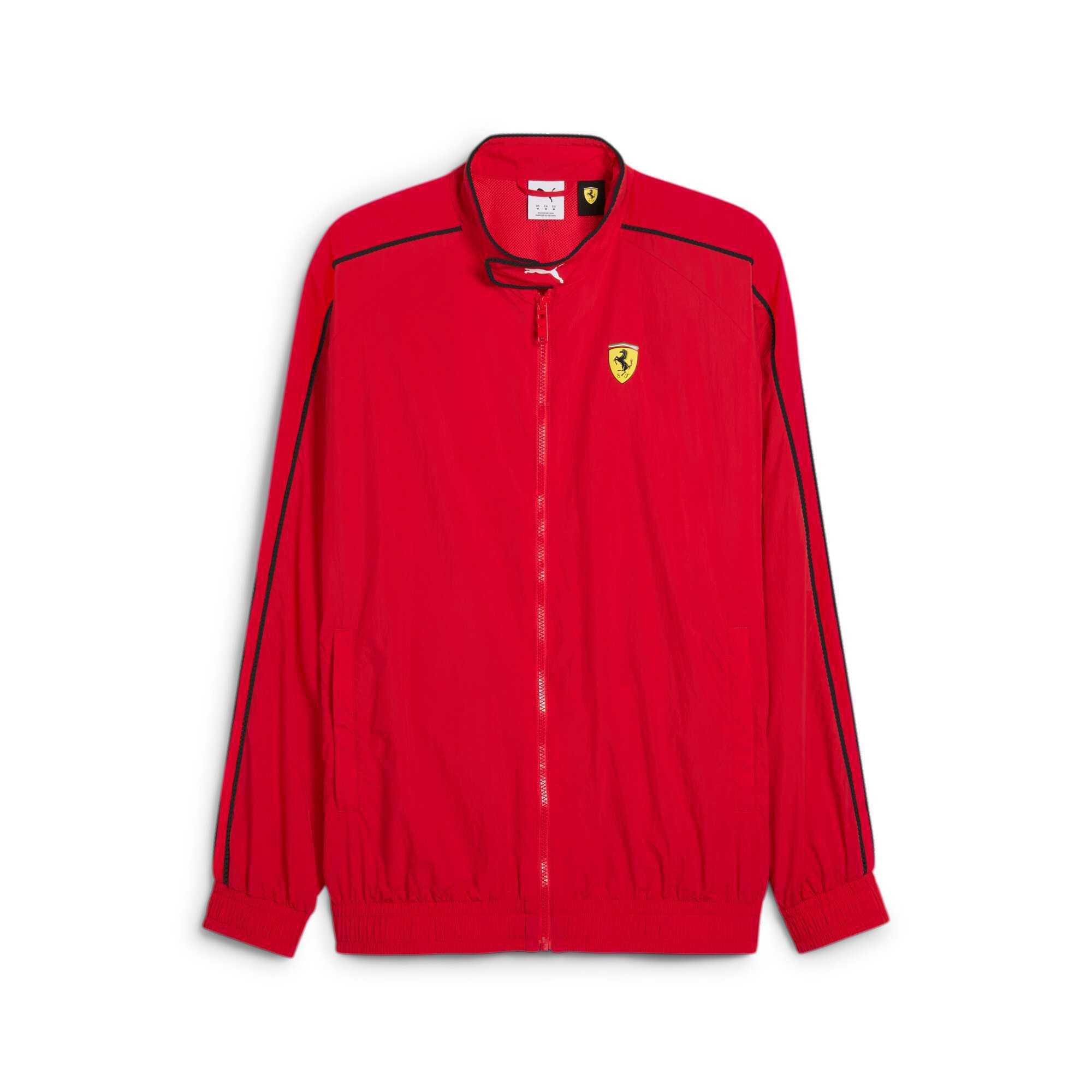 

Puma Casual Comfortable Loose Long Sleeve Racing American Vintage Jacket Men Jacket Red 630215-02 M