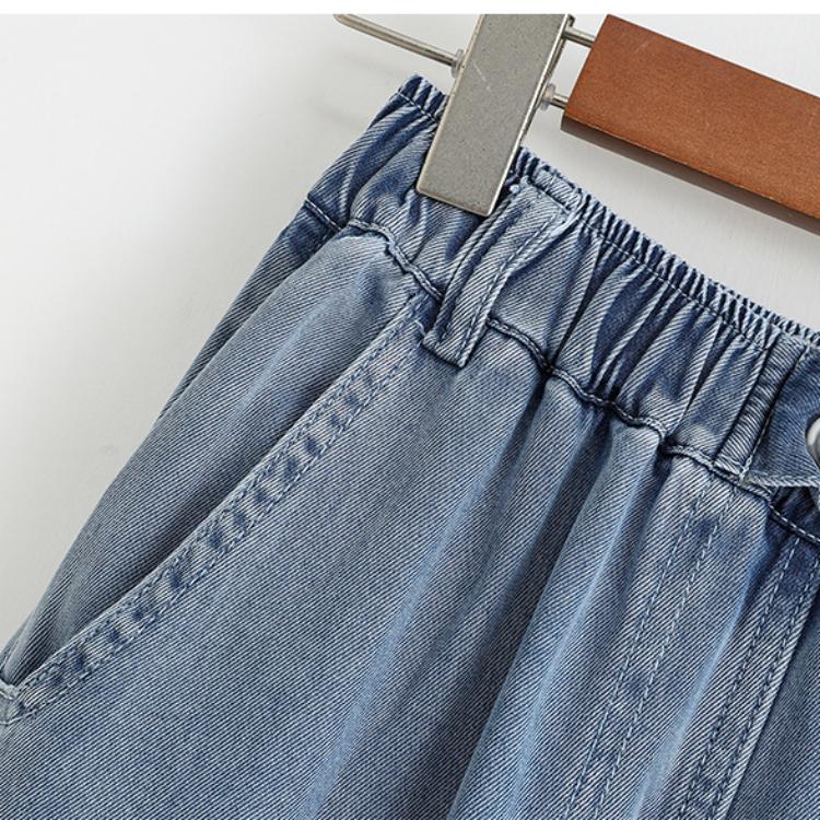 MOJTA Women Spring Autumn Plus Size Casual Loose Pants Hight Waist Jeans