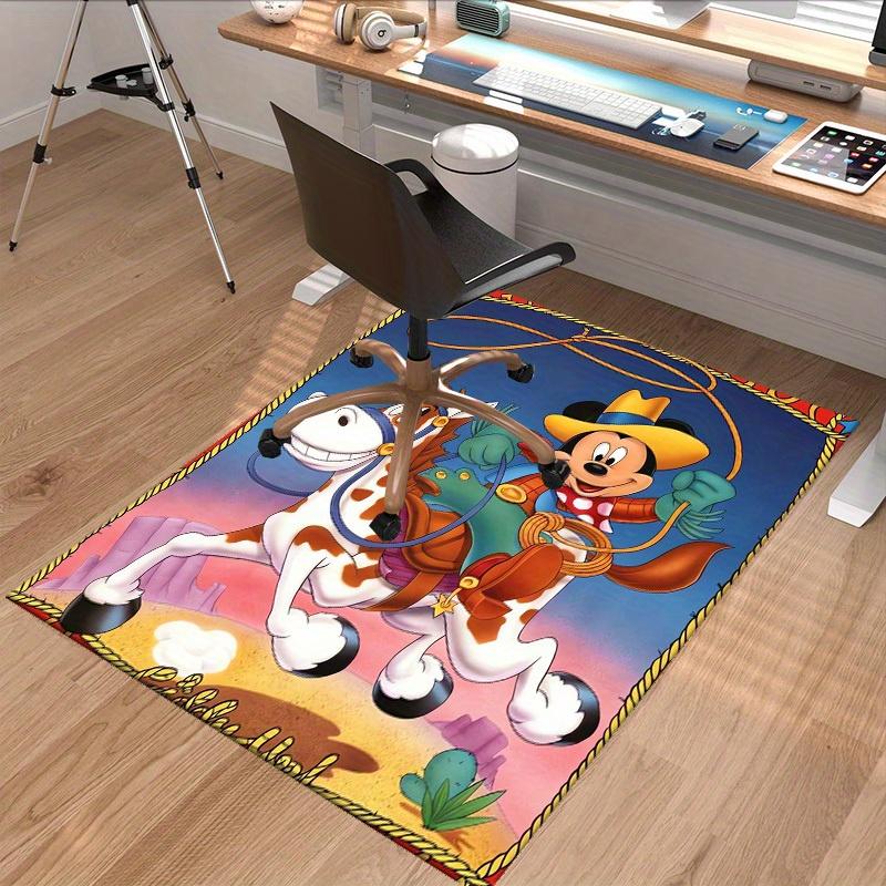 1pc, Mickey Mouse Western Cowboy Horse Ride Home Office Chair Rug Outdoor GiftP140