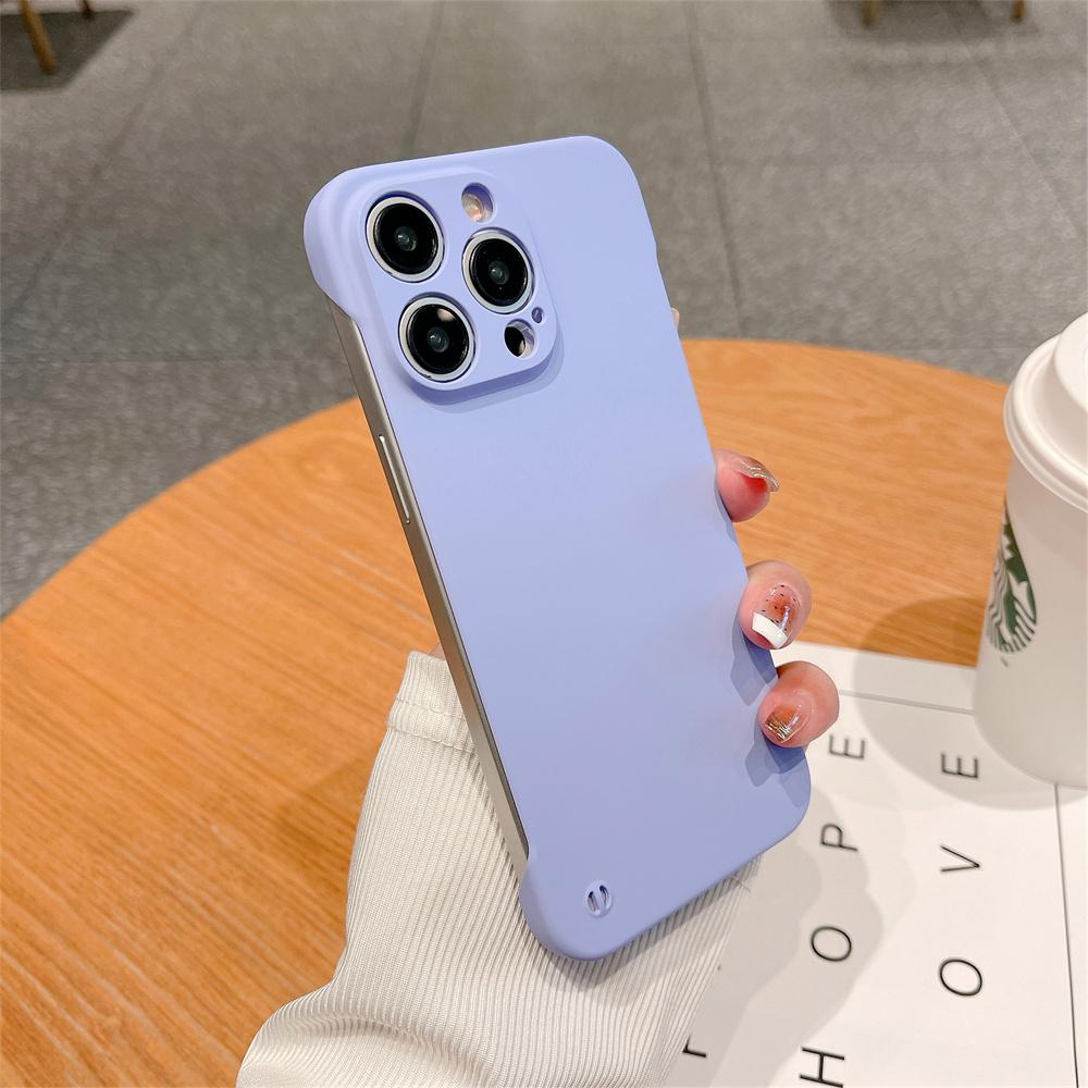 Frameless Ulltra Thin Cooling Armor Plastic Case For For Iphone 15 14 13 12 11 Pro Max Plus Camera Protection Shockproof Back Cover