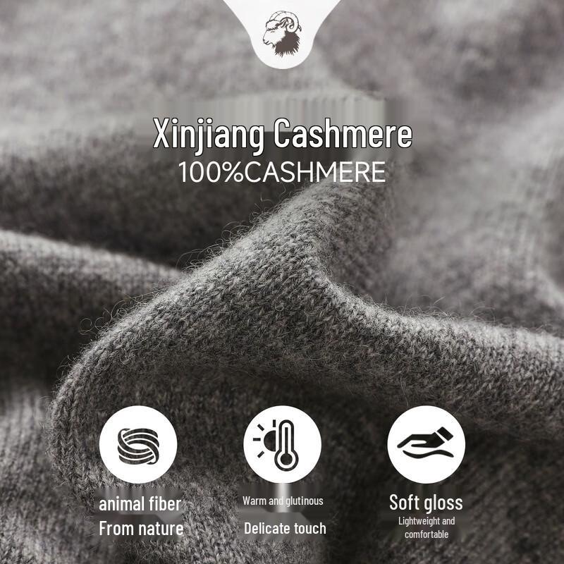 Zhaojun Women's Striped 100% Cashmere Round Neck Cardigan