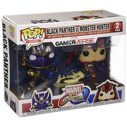 Marvel v Capcom Inf Pantera Negra y Monster Hunter Pop 2Pk 1