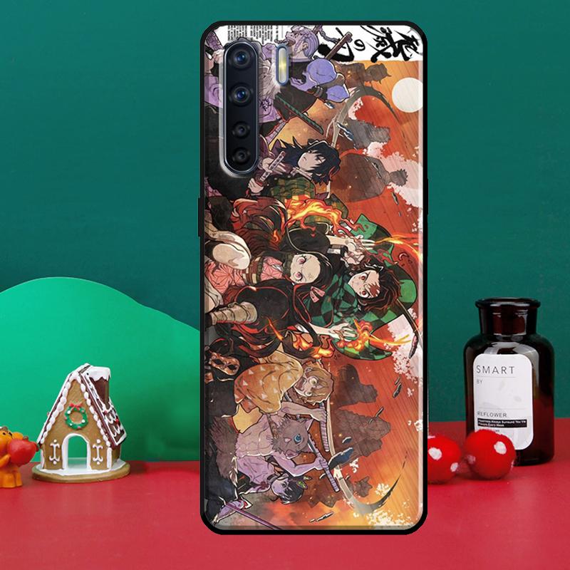 Kimetsu No Yaiba Anime Für OPPO Reno 5 Lite 2Z 2F A5 A9 A53 A31 2020 A52 A72 A91 A83 a15 A94 A74 A54 Telefon Fall