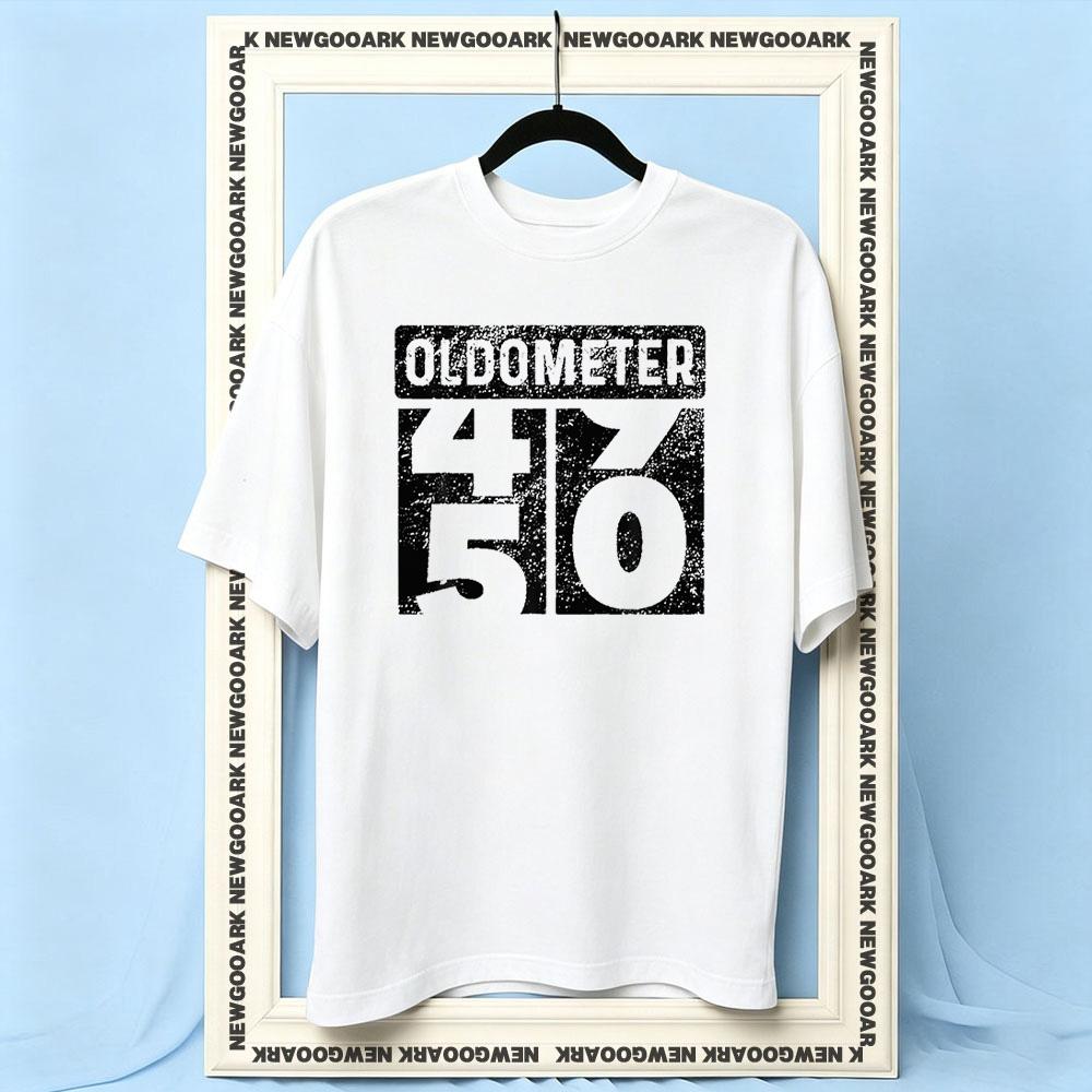 Oldometer Odometer Funny 50Th Birthday tshirt woman man Casual cotton printed t shirts Adult Oneck summer outdoors tee S