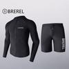 Herren UV-Schutz Rash Guard Set Langarmhose Schnelltrocknend Schnorcheln Surfen Badebekleidung Wassersport