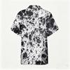 Men's Casual Short Sleeve Shirt Cotton Linen Blend Lightweight Breathable Button Down Collar Summer Top