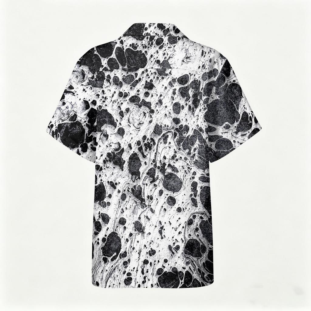 Men's Casual Short Sleeve Shirt Cotton Linen Blend Lightweight Breathable Button Down Collar Summer Top
