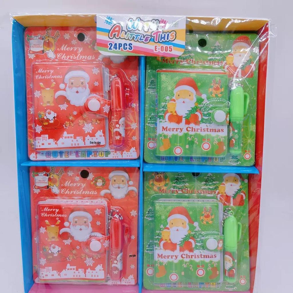 Christmas Stationery Gift Set: Notebook, Multi-Color Pen & Gel Pens for Primary Students.