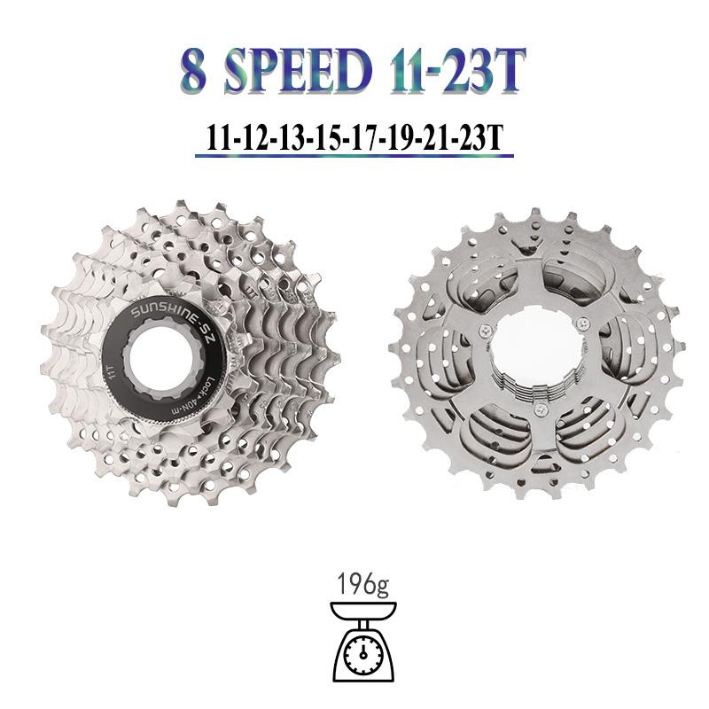 SUNSHINE Road Bike Freewheel 8 9 10 11 12 Speed Cassette 11-23T/25T/28T/30T/32T/34T K7 Bicycle Flywheel Sprocket for SHIMANO