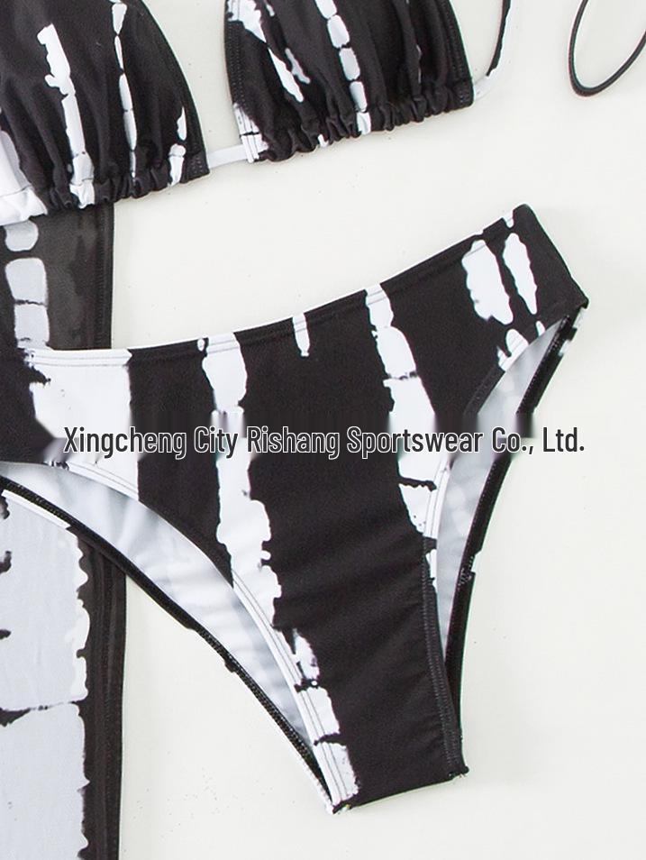 European & American Sexy Split Bikini Swimwear: Three-Piece Set with Beach Long Dress