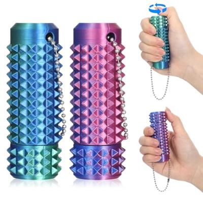 2Pcs Little Ouchies Fidget Pain Stim Toys Adults Anxiety Stress Relief 3D Printed Keychain Grippie Sensory Spinner Spiky Roller