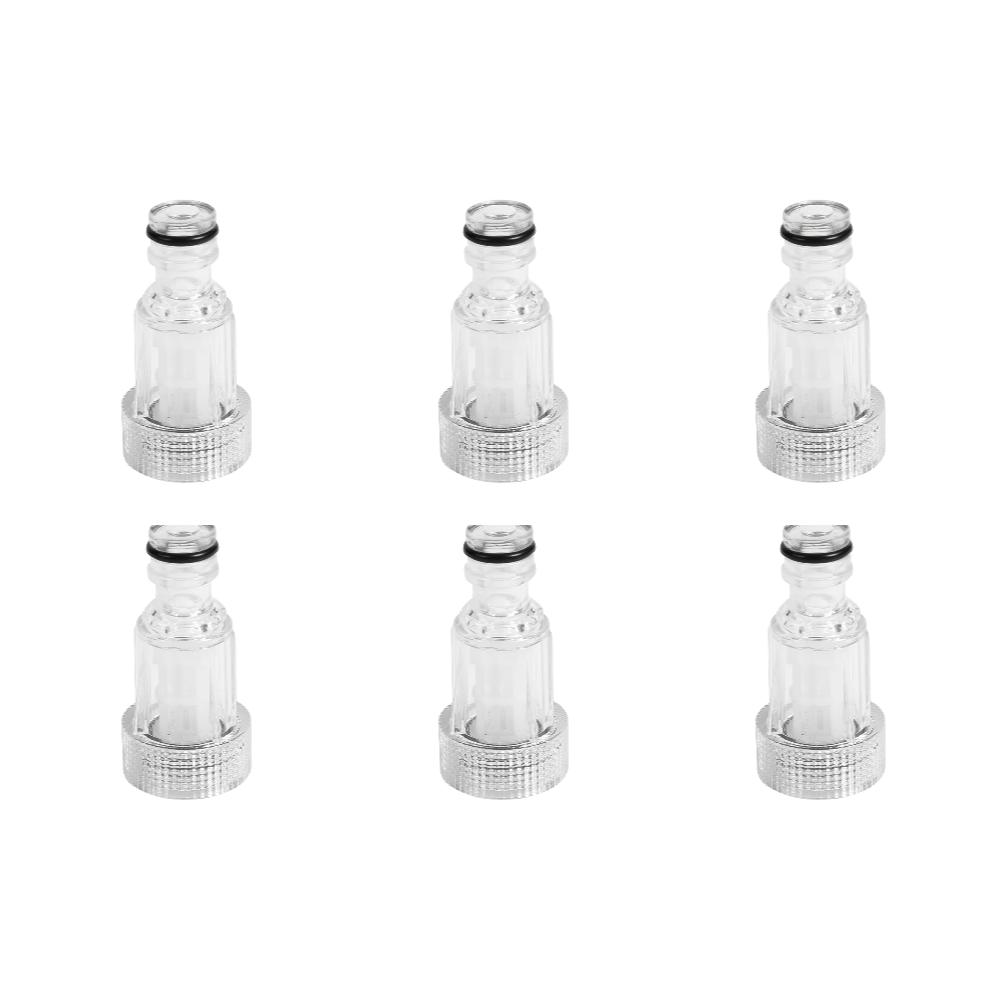 1-6pcs Car Clean Machine Water Filter 175PSI High Pressure Washer Connection For Karcher K2-K7 Series Garden Pipe Hose Adapter